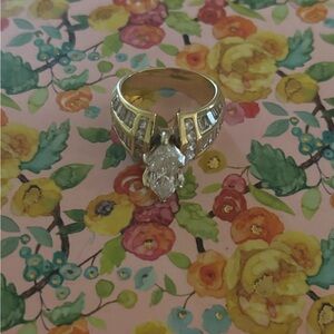 Engagement/ Wedding Ring Real gold and diamonds